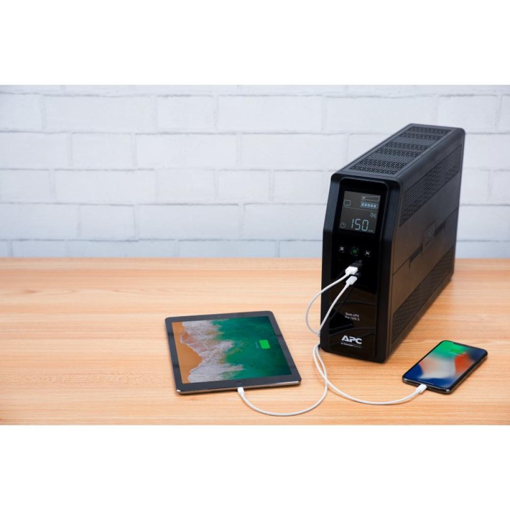 APC - BACK UPS PRO BR 1200VA sistema de alimentación ininterrumpida (UPS) Línea interactiva 1,2 kVA 720 W 8 salidas AC