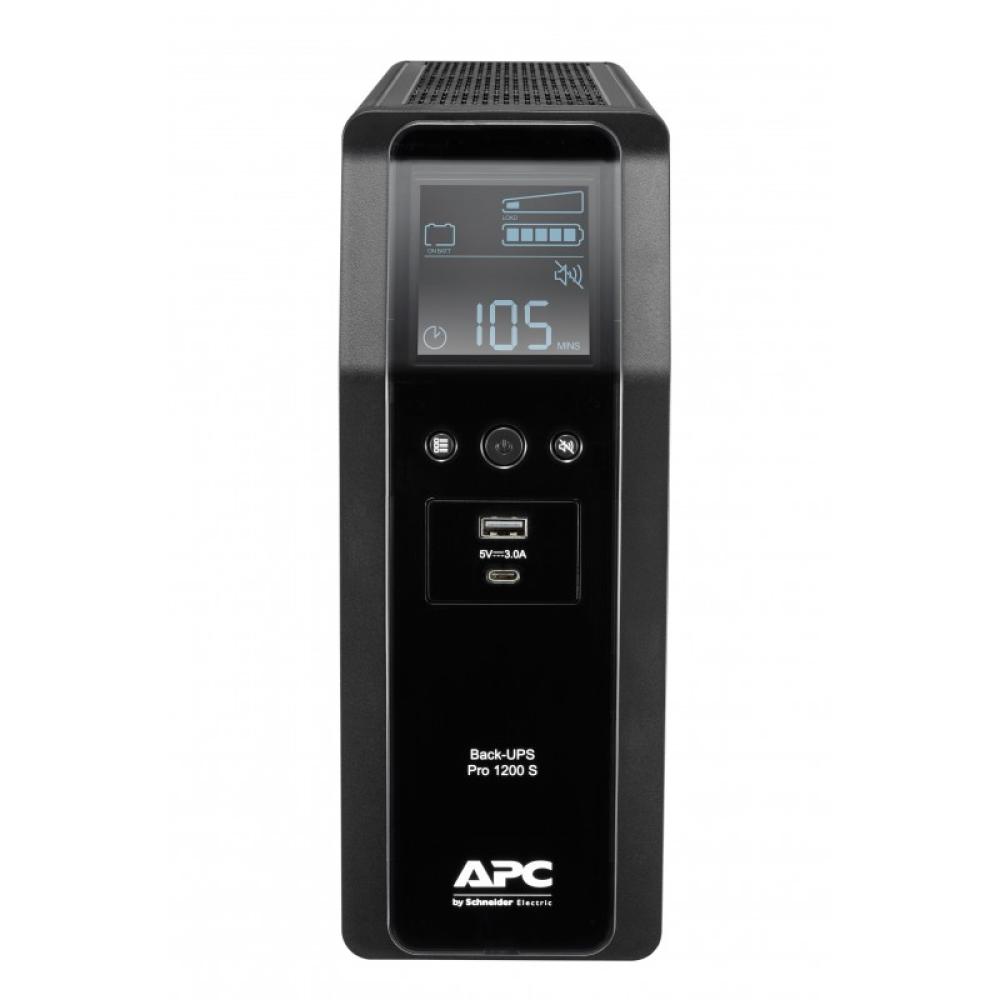 APC - BACK UPS PRO BR 1200VA sistema de alimentación ininterrumpida (UPS) Línea interactiva 1,2 kVA 720 W 8 salidas AC
