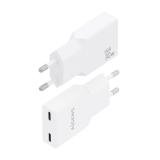 AISENS - Cargador Ultra Delgado GaN 30W, 2xUSB-C PD3.0, Blanco