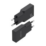 AISENS - Cargador Ultra Delgado GaN 30W, 2xUSB-C PD3.0, Negro