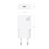 AISENS - Cargador Ultra Delgado GaN 25W, 1xUSB-C PD3.0, Blanco