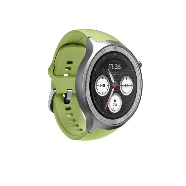 Motorola - Moto Watch 3,63 cm (1.43") OLED 47 mm Digital Pantalla táctil Plata GPS (satélite)