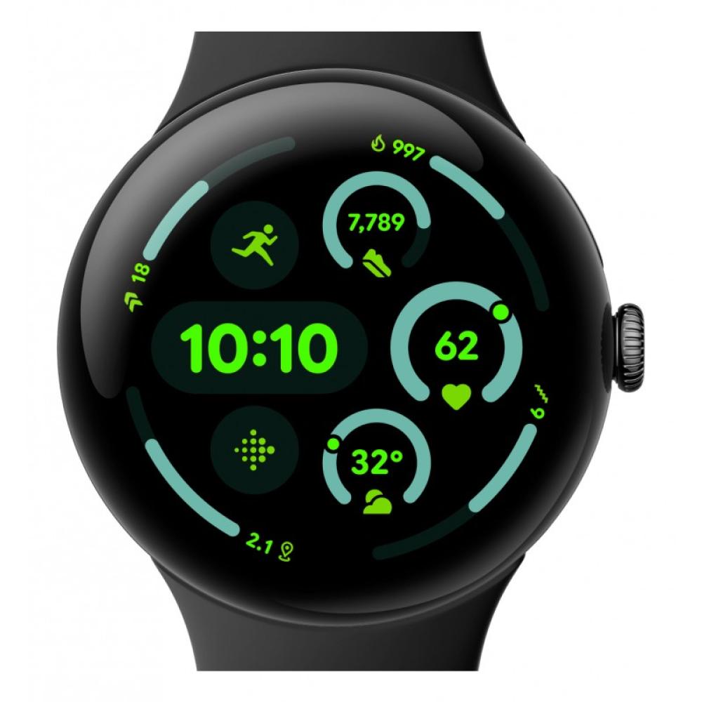Google - Pixel Watch 3 AMOLED 45 mm Digital Pantalla táctil Negro Wifi GPS (satélite)