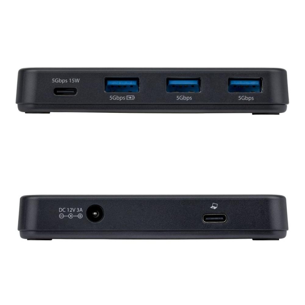 StarTech.com - Hub USB-C y Tipo A de 4 Puertos - Ladrón USB de 5Gbps - Autoalimentado - Con Cable Host Tipo C y USB-A - 1x USB-C