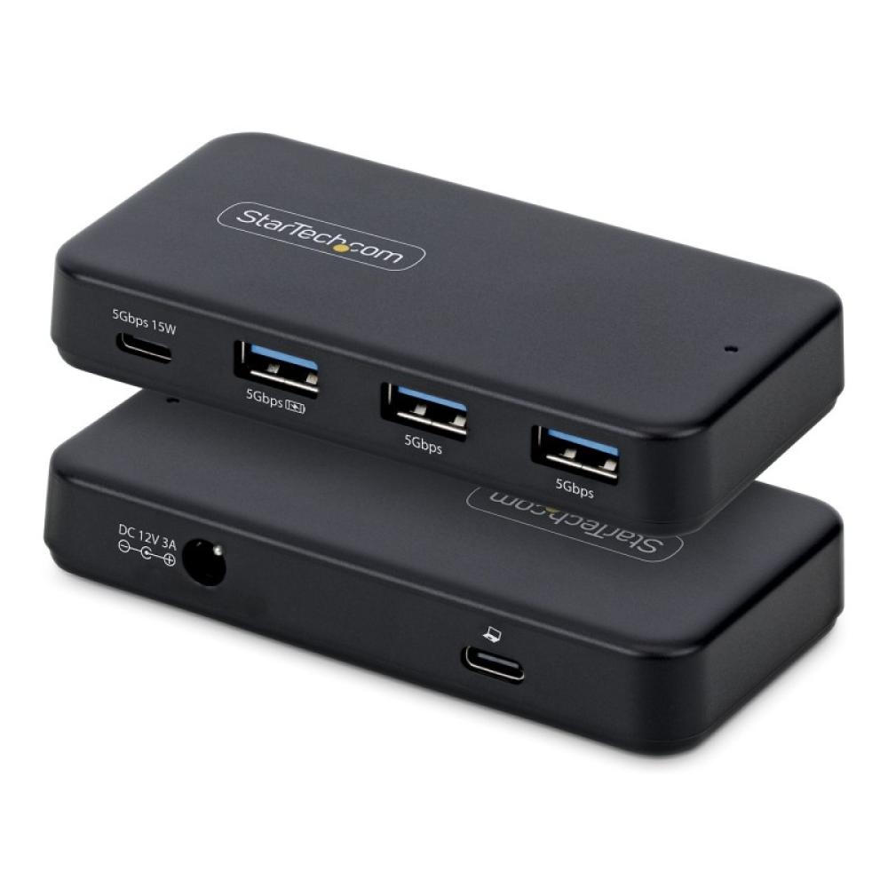 StarTech.com - Hub USB-C y Tipo A de 4 Puertos - Ladrón USB de 5Gbps - Autoalimentado - Con Cable Host Tipo C y USB-A - 1x USB-C