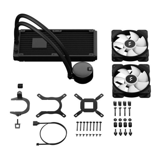 Fractal Design - Lumen S24 v2 RGB Procesador Sistema de refrigeración líquida todo en uno 12 cm Negro 1 pieza(s)