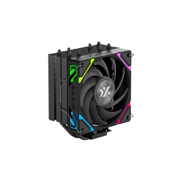 XYZ - THERMAX 4, DISIPADOR CPU,4 HEATPIPES, VENTILADOR VORTEX ALTO RENDIMIENTO, 120MM, NEGRO