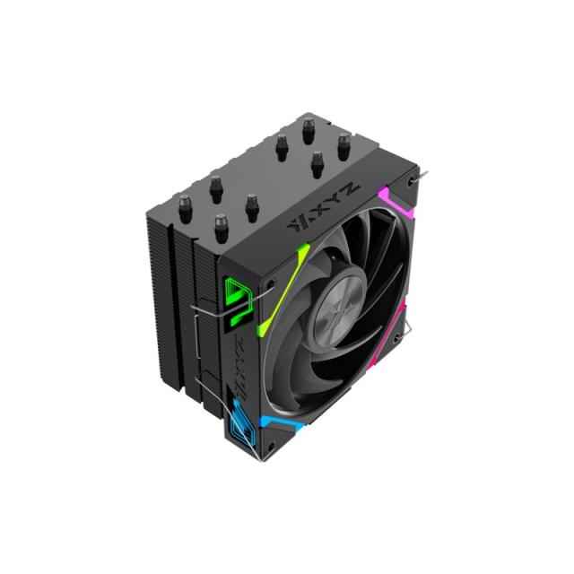 XYZ - THERMAX 4, DISIPADOR CPU,4 HEATPIPES, VENTILADOR VORTEX ALTO RENDIMIENTO, 120MM, NEGRO
