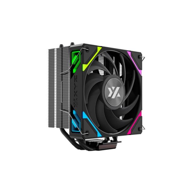 XYZ - THERMAX 4, DISIPADOR CPU,4 HEATPIPES, VENTILADOR VORTEX ALTO RENDIMIENTO, 120MM, NEGRO