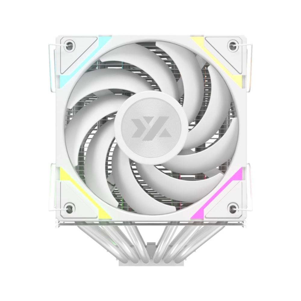 XYZ - THERMAX 6 DUO, DISIPADOR CPU,DUAL, VENTILADOR VORTEX ALTO RENDIMIENTO, 120MM, BLANCO