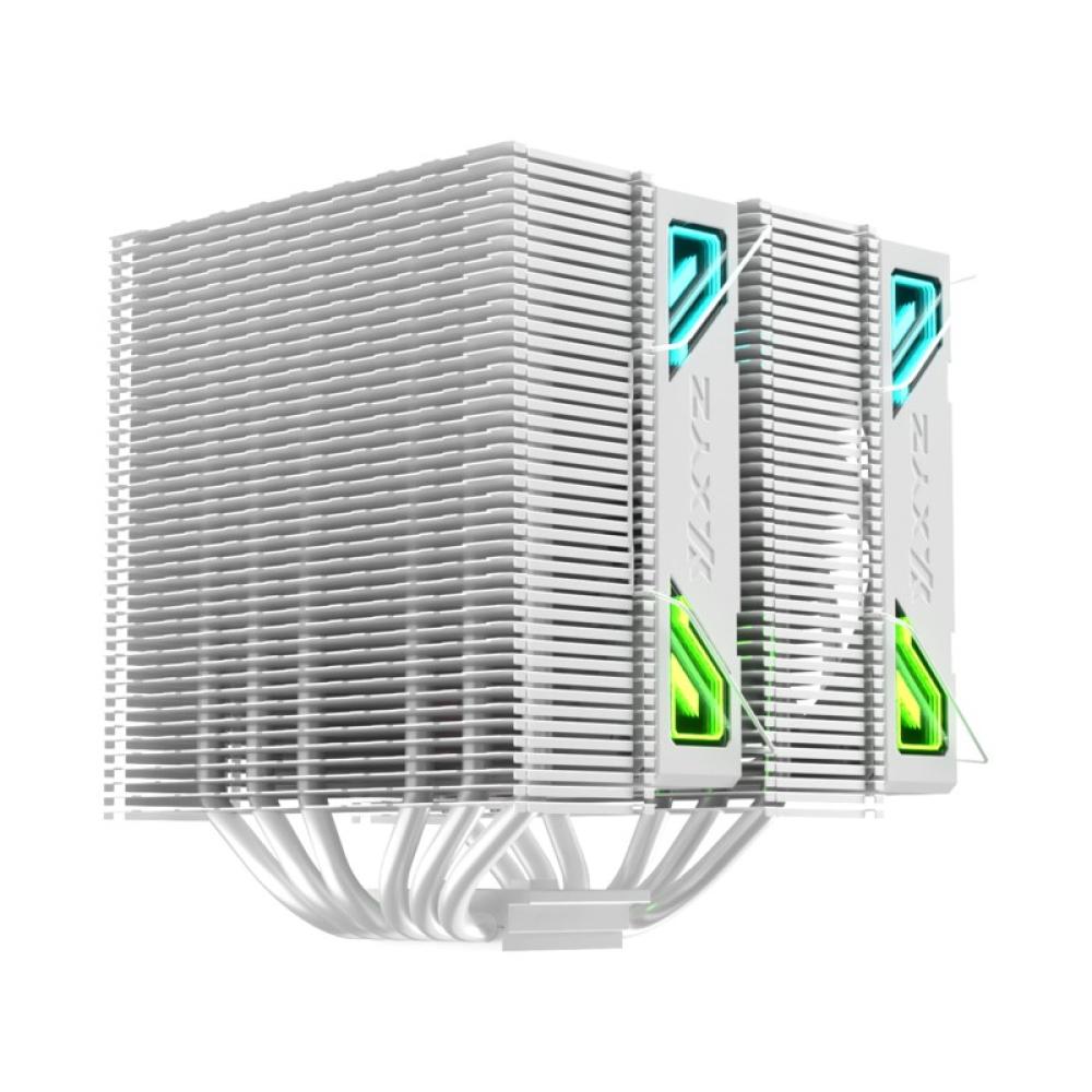 XYZ - THERMAX 6 DUO, DISIPADOR CPU,DUAL, VENTILADOR VORTEX ALTO RENDIMIENTO, 120MM, BLANCO