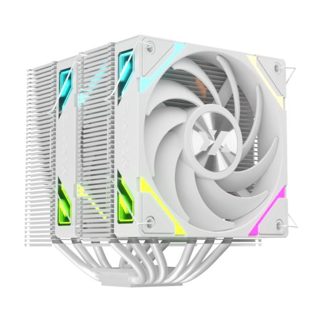 XYZ - THERMAX 6 DUO, DISIPADOR CPU,DUAL, VENTILADOR VORTEX ALTO RENDIMIENTO, 120MM, BLANCO