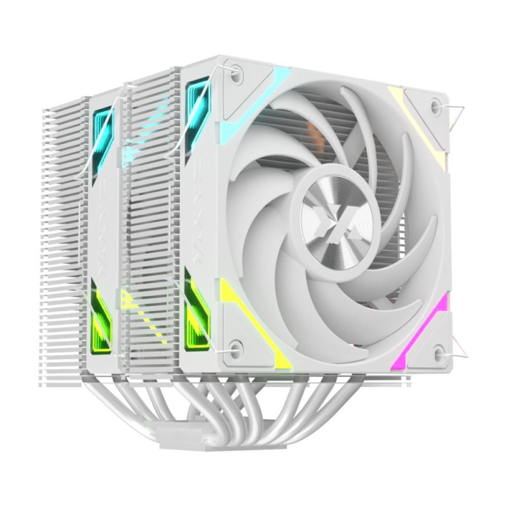 XYZ - THERMAX 6 DUO, DISIPADOR CPU,DUAL, VENTILADOR VORTEX ALTO RENDIMIENTO, 120MM, BLANCO