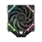 XYZ - THERMAX 6 DUO, DISIPADOR CPU,DUAL, VENTILADOR VORTEX ALTO RENDIMIENTO, 120MM, NEGRO