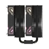 XYZ - THERMAX 6 DUO, DISIPADOR CPU,DUAL, VENTILADOR VORTEX ALTO RENDIMIENTO, 120MM, NEGRO