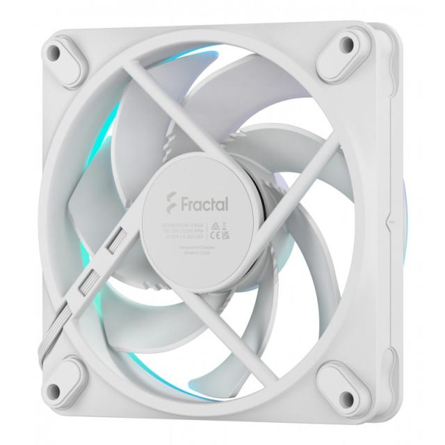 Fractal Design - Momentum 12 RGB Carcasa del ordenador Ventilador 12 cm Blanco 1 pieza(s)