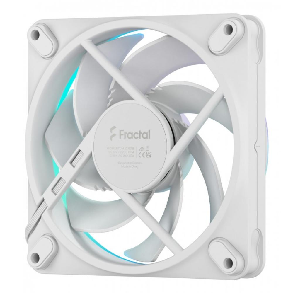 Fractal Design - Momentum 12 RGB Carcasa del ordenador Ventilador 12 cm Blanco 1 pieza(s)