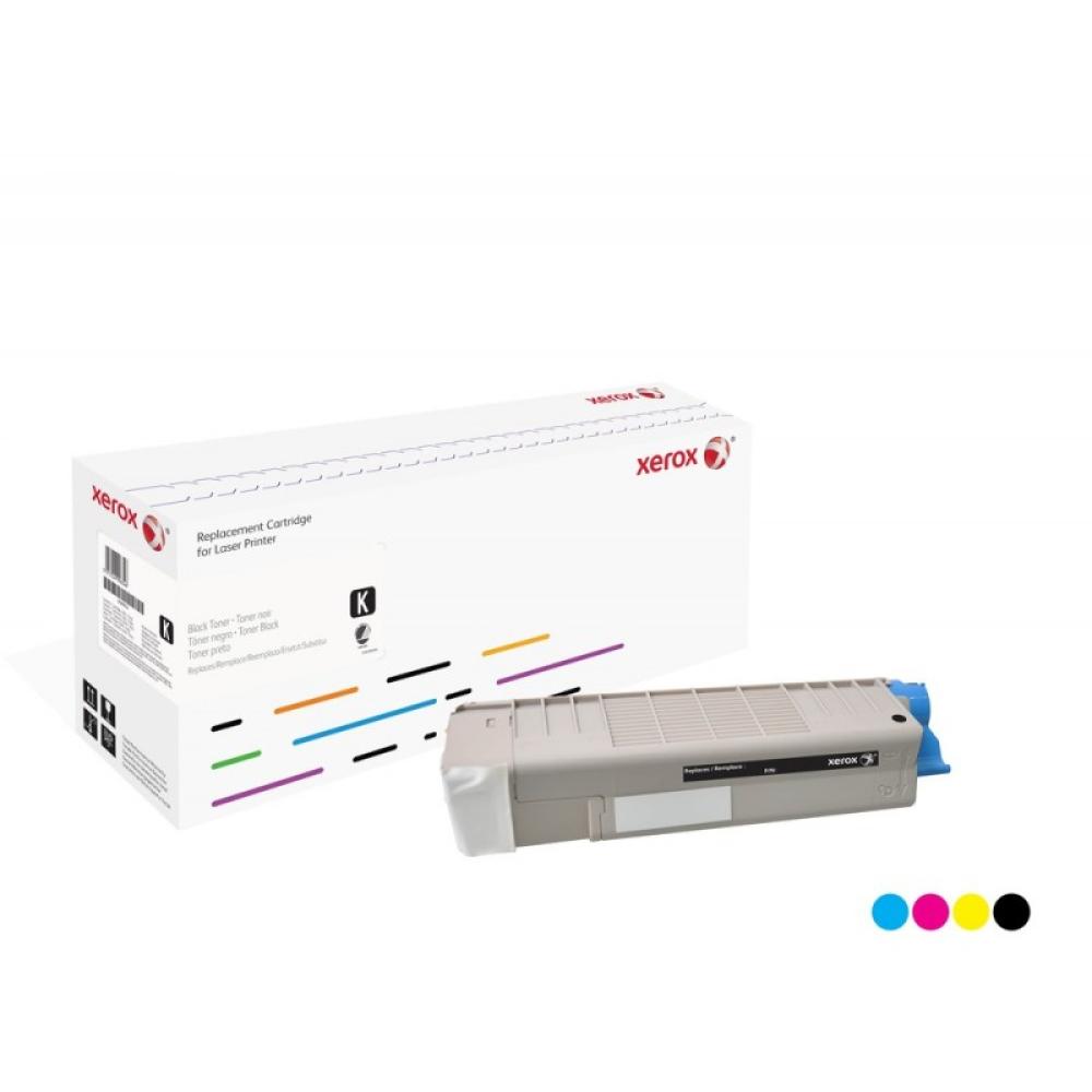 Xerox - Cartucho de tóner negro. Equivalente a Oki 43865708. Compatible con Oki OKI C5650, OKI C5750