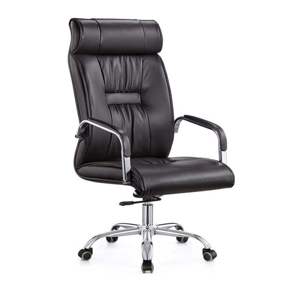 Sillón de oficina FLANDES, alto, gas, basculante, similpiel negra