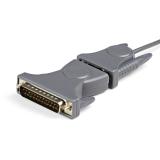 StarTech.com - Cable Adaptador de 0,9m USB a Serie Serial DB9 DB25 RS232
