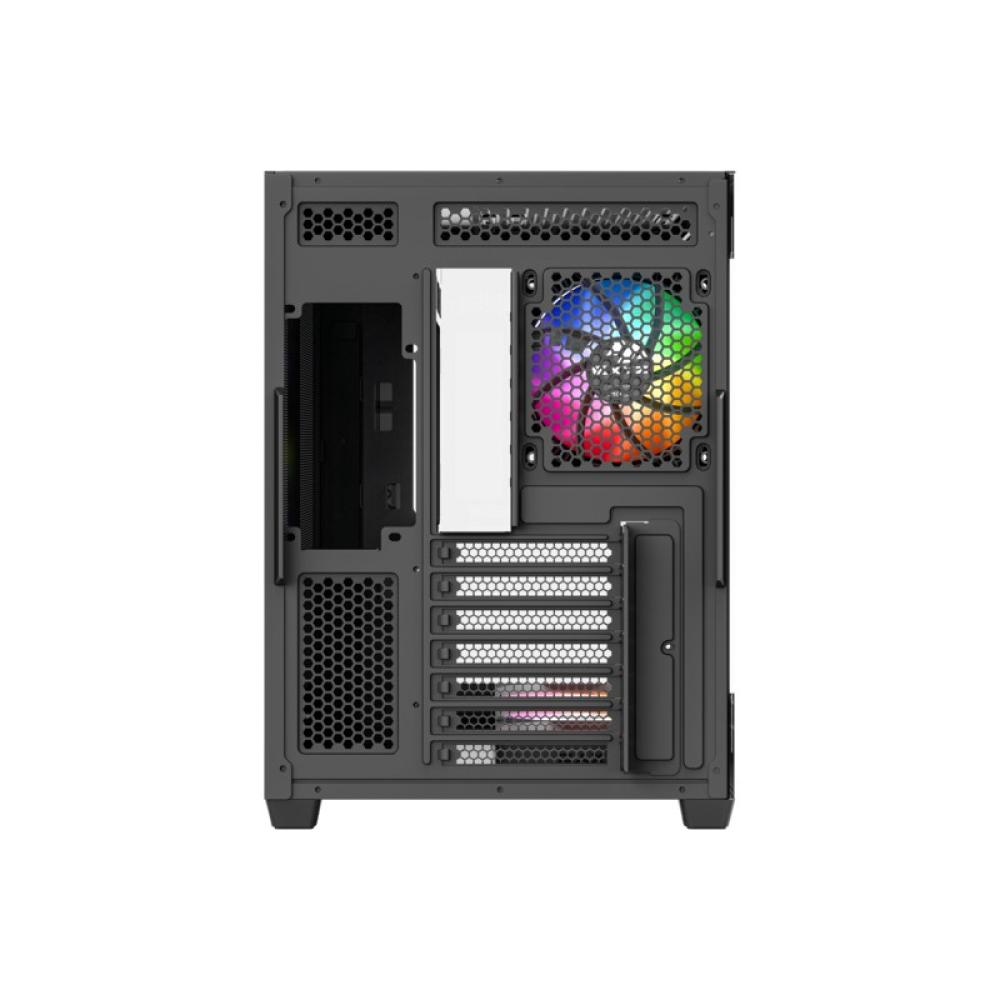 XYZ - TESSERACT X, TORRE GAMING,DUAL CHAMBER, 7x VENTILADORES, CRISTAL,BTF, TYPO C, ATX, NEGRA