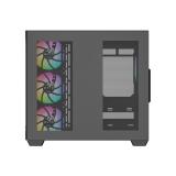 XYZ - TESSERACT X, TORRE GAMING,DUAL CHAMBER, 7x VENTILADORES, CRISTAL,BTF, TYPO C, ATX, NEGRA