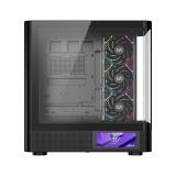 XYZ - QUANTUM PRO, TORRE GAMING , 4x VENTILADORES, PWM, BTF, PANTALLA 6,2" , TIPO C , ATX, NEGRA