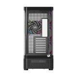 XYZ - QUANTUM PRO, TORRE GAMING , 4x VENTILADORES, PWM, BTF, PANTALLA 6,2" , TIPO C , ATX, NEGRA