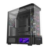 XYZ - QUANTUM PRO, TORRE GAMING , 4x VENTILADORES, PWM, BTF, PANTALLA 6,2" , TIPO C , ATX, NEGRA