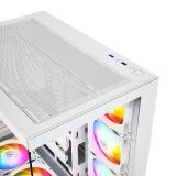 XYZ - X-CS-TESSERACTX50-W carcasa de ordenador Cubo Blanco