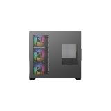 XYZ - TESSERACT X 50, Caja Panorámica de Doble Cámara con Cristal Templado, 6 Ventiladores A-RGB de 120 mm, USB 3.0,ATX, Negra