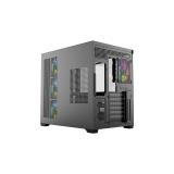 XYZ - TESSERACT X 50, Caja Panorámica de Doble Cámara con Cristal Templado, 6 Ventiladores A-RGB de 120 mm, USB 3.0,ATX, Negra