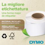 DYMO - LW etiquetas auténticas multiusos/de dirección del remitente / 19 mm × 51 mm /12 rollos de 500 etiquetas con reverso fáci
