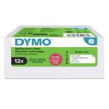DYMO - LW etiquetas auténticas multiusos/de dirección del remitente / 19 mm × 51 mm /12 rollos de 500 etiquetas con reverso fáci