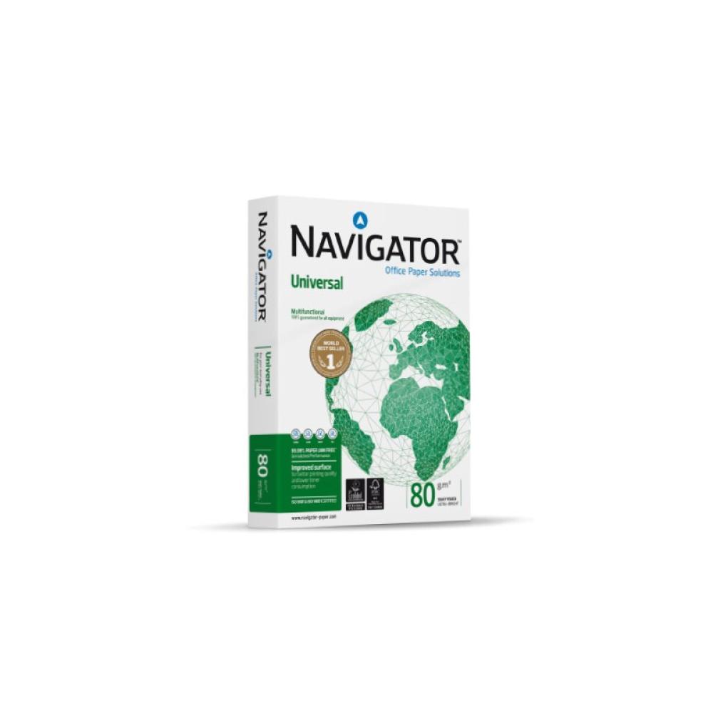 Navigator - UNIVERSAL papel para impresora de inyección de tinta A3 (297x420 mm) Seda 500 hojas Blanco
