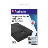 Verbatim - Disco duro portátil Fingerprint Secure de 2 TB