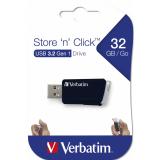 Verbatim - Store ''n'' Click - Unidad USB 3.2 GEN1 de 32 GB - Negro