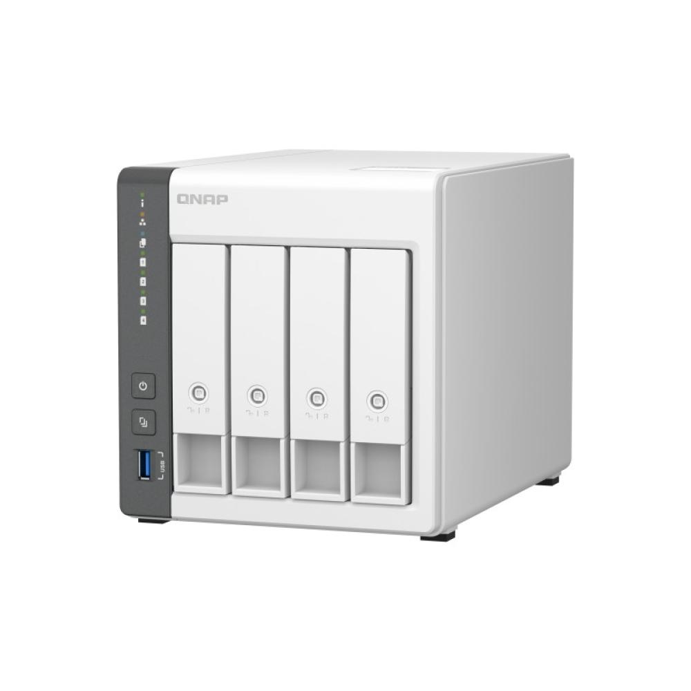 QNAP - TS-433 NAS Torre ARM Cortex-A55 4 GB 0 TB QNAP QTS Blanco
