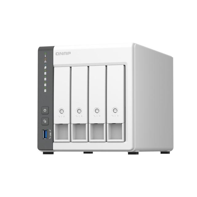 QNAP - TS-433 NAS Torre ARM Cortex-A55 4 GB 0 TB QNAP QTS Blanco