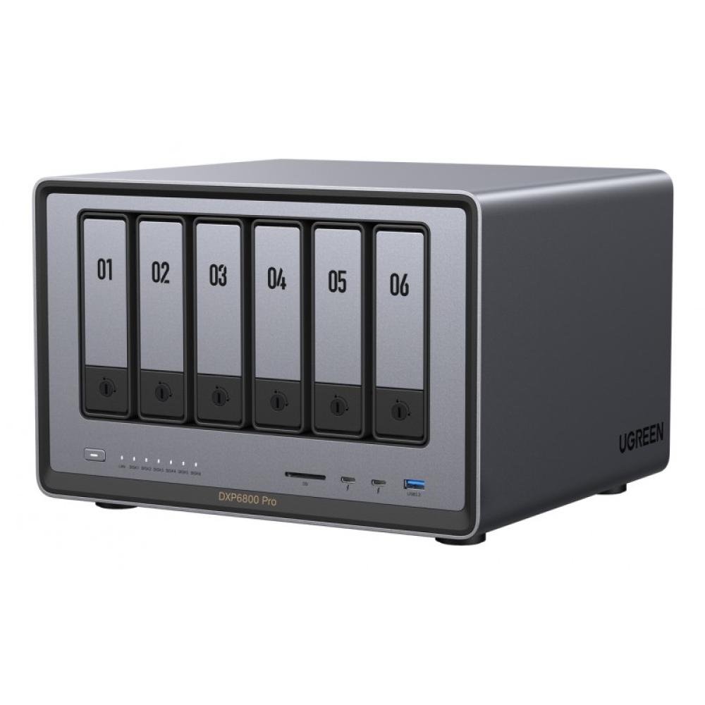 Ugreen - DXP6800 Pro NAS Escritorio Intel® Core™ i5 8 GB DDR5 Gris, Negro