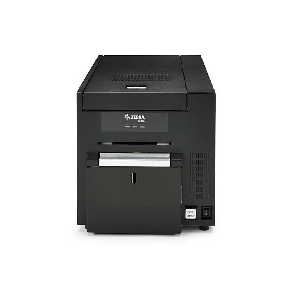 Zebra - ZC10L impresora de tarjeta plástica Pintar por sublimación/Transferencia térmica Color 300 x 300 DPI