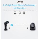 AVPos - AVP-BT230-2D lector de código de barras Lector de códigos de barras portátil 1D/2D CMOS Negro