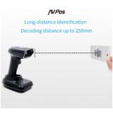 AVPos - AVP-BT230-2D lector de código de barras Lector de códigos de barras portátil 1D/2D CMOS Negro