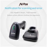 AVPos - AVP-BT230-2D lector de código de barras Lector de códigos de barras portátil 1D/2D CMOS Negro