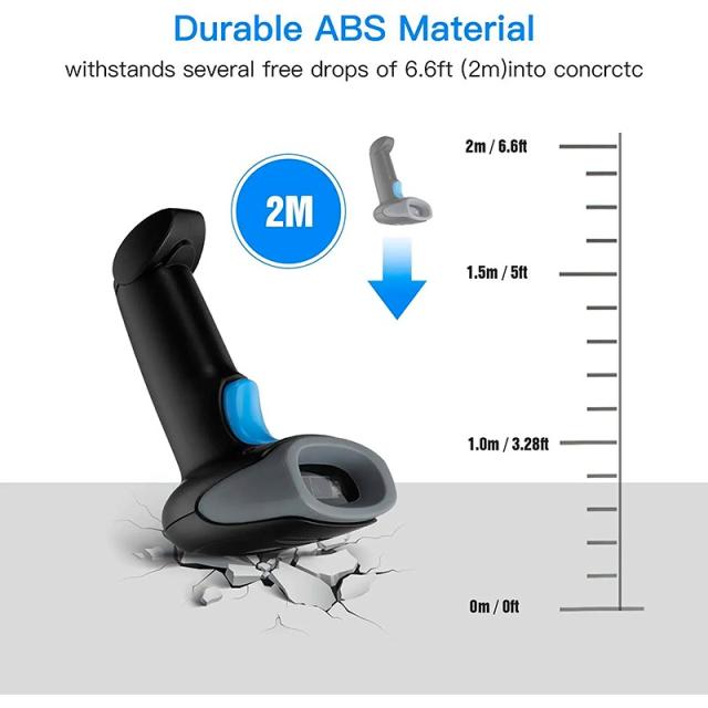AVPos - AVP-930-2D lector de código de barras Lector de códigos de barras portátil 1D/2D CMOS Negro