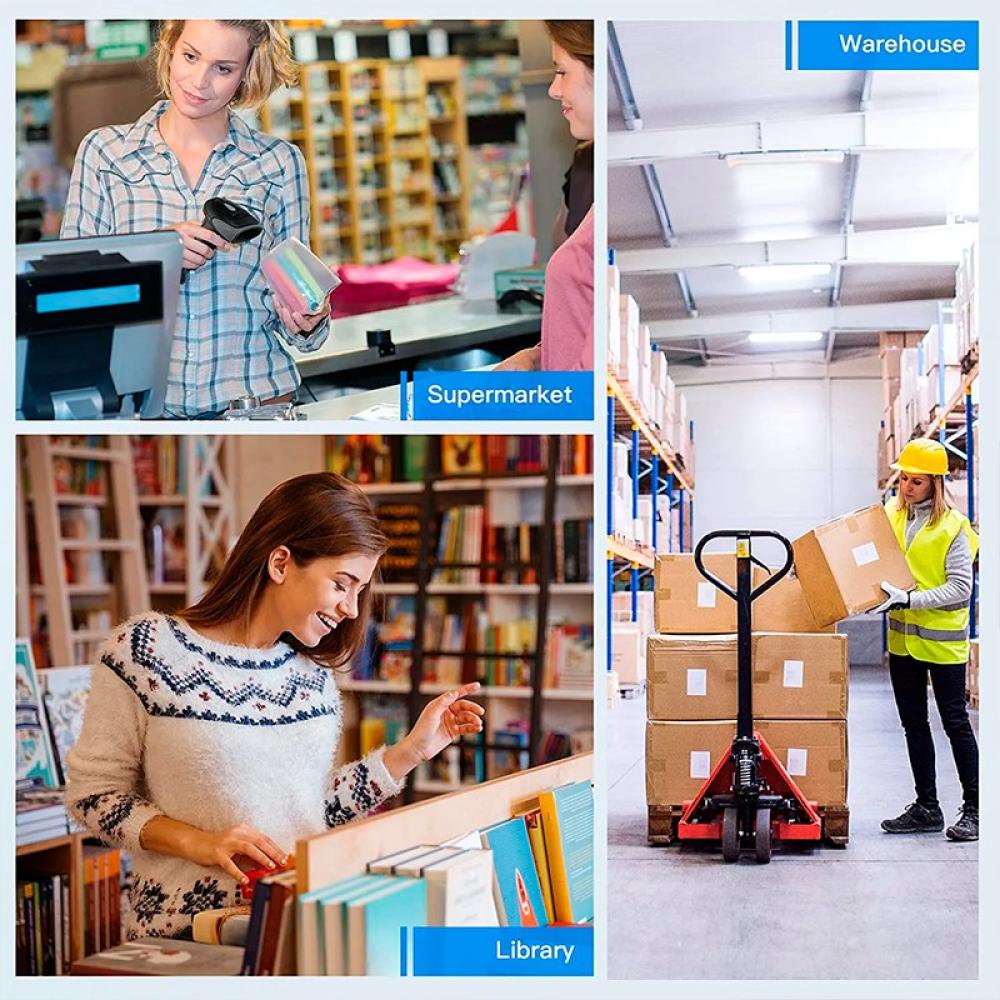 AVPos - AVP-930-2D lector de código de barras Lector de códigos de barras portátil 1D/2D CMOS Negro