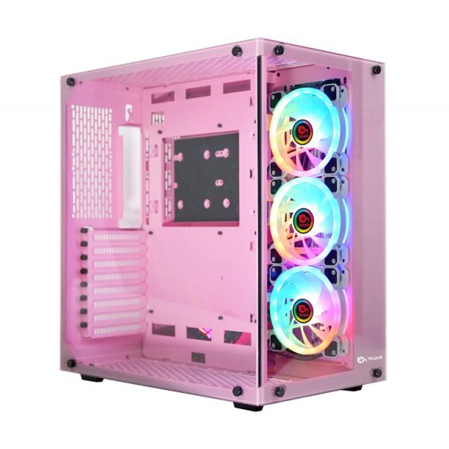 TALIUS - CAJA ATX GAMING CRONOS ORCHID RGB CRISTAL TEMPLADO USB 3.0