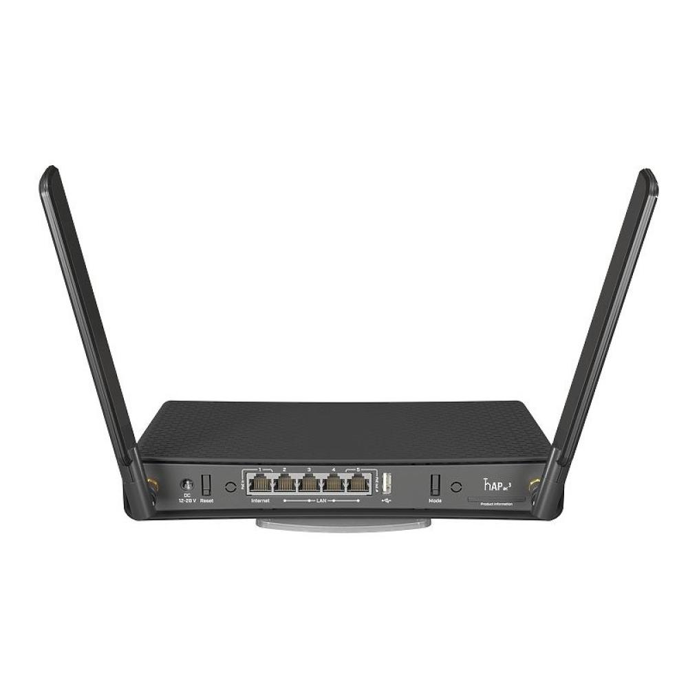 Mikrotik - hAP ac³ router inalámbrico Gigabit Ethernet Doble banda (2,4 GHz / 5 GHz) Negro