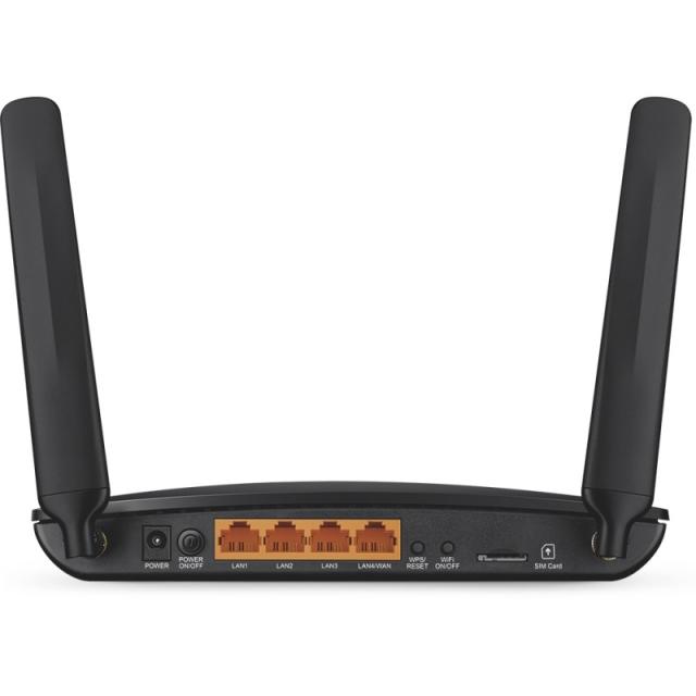 TP-Link - Archer MR200 router inalámbrico Ethernet rápido Doble banda (2,4 GHz / 5 GHz) 4G Negro - ARCHER MR200 V4