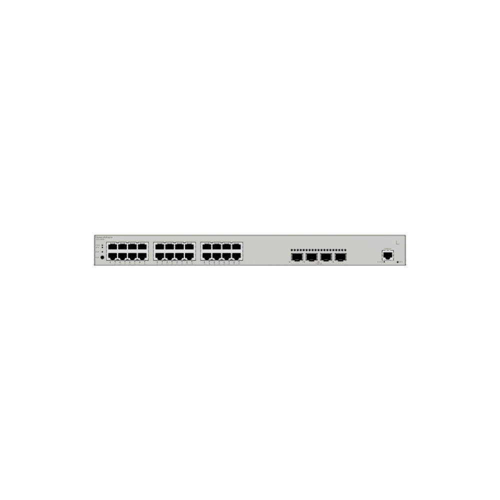 Huawei - HUAWEI SWITCH S220-24P4X (24*10/100/1000BASE-T PORTS(400W POE+), 4*10GE SFP+ PORTS, BUILT-IN AC POWER)